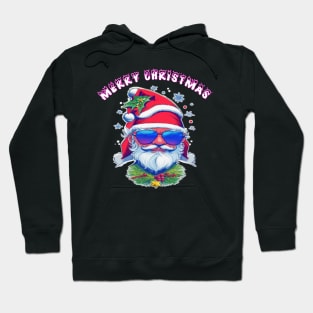 cute Santa Claus in sunglasses Hoodie